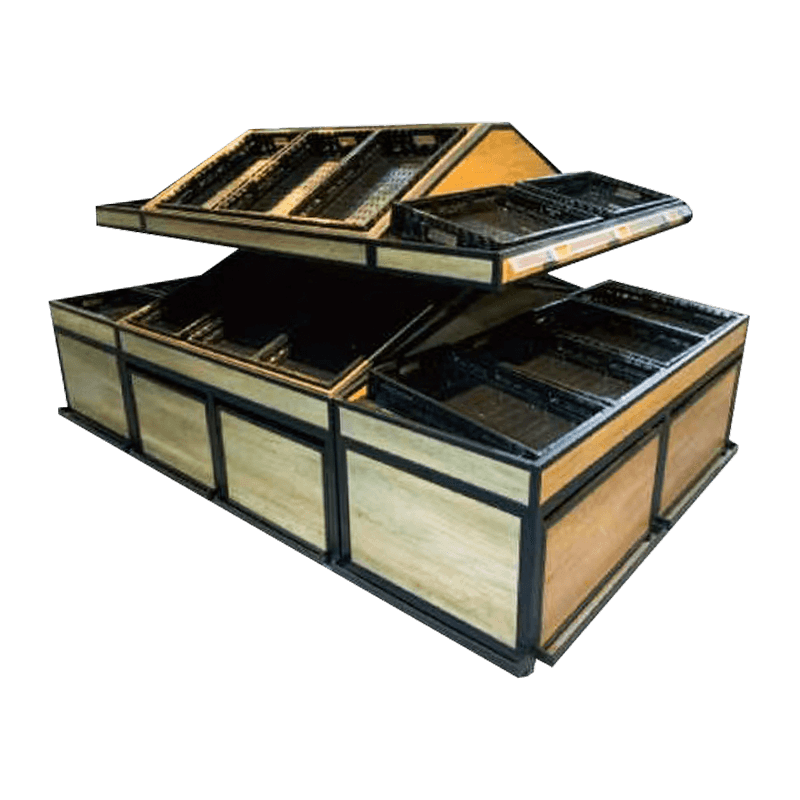 Rack durável para frutas e vegetais para serviços pesados