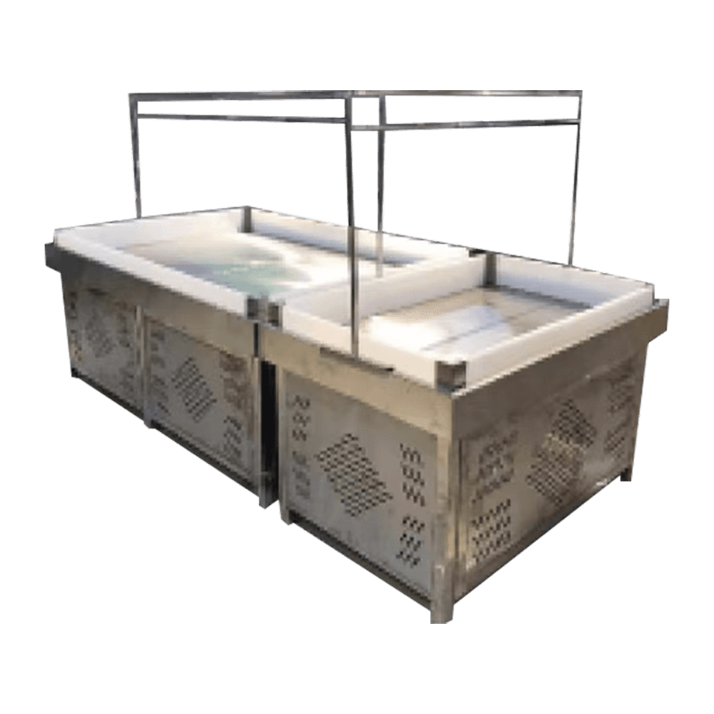 Expositor fresco iluminado de alta eficiência